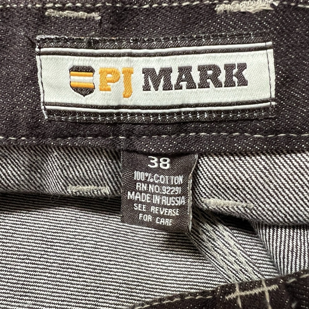 PJ Mark Carpenter Jeans Mens Size 38 Brown Denim Y2K Vintage 90s HipHop Urban - Picture 2 of 10